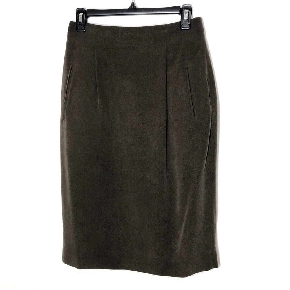 Dana Buchman Silk Straight Skirt Size Womens 8 Autumn Professional Office